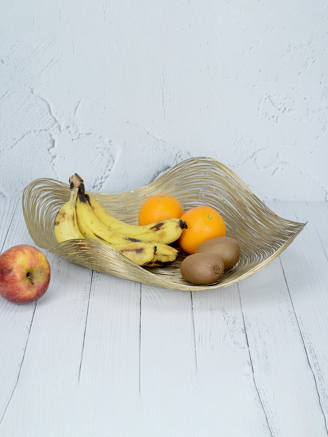 

Maison Modern Gold toned Horizon Metal Fruit and Vegetable Basket