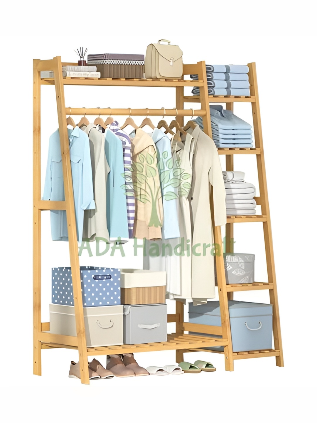

ADA Handicraft Beige 8 Tier Textured Ladder Rack