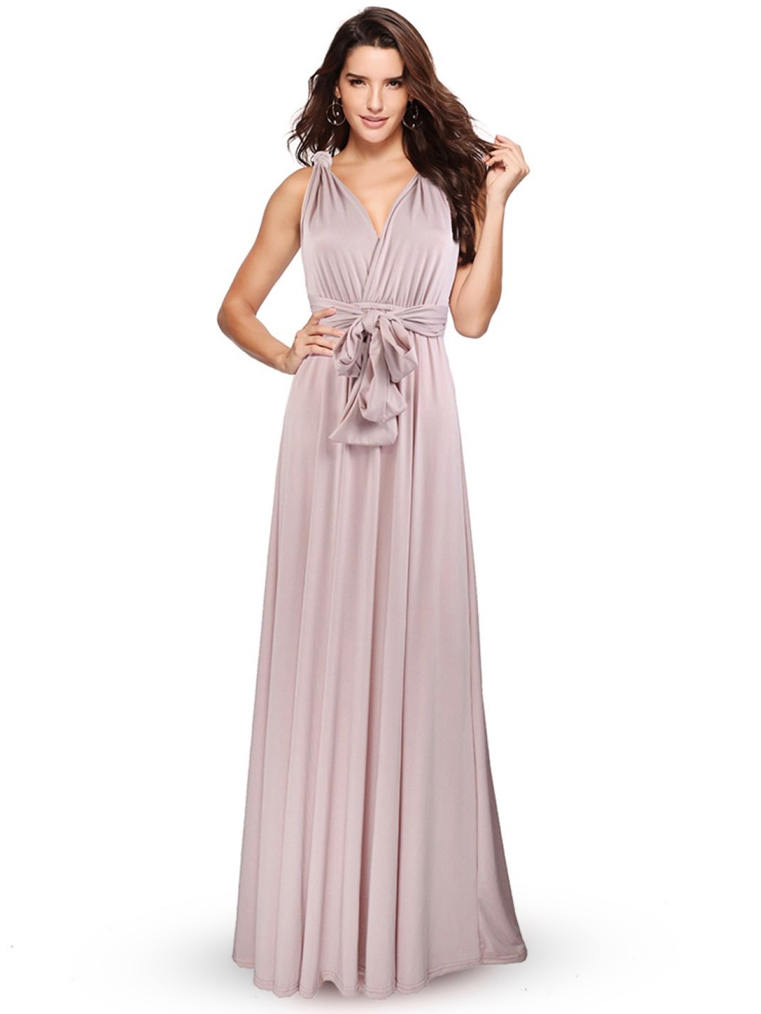 

StyleCast Halter Neck Maxi Dress, Brown