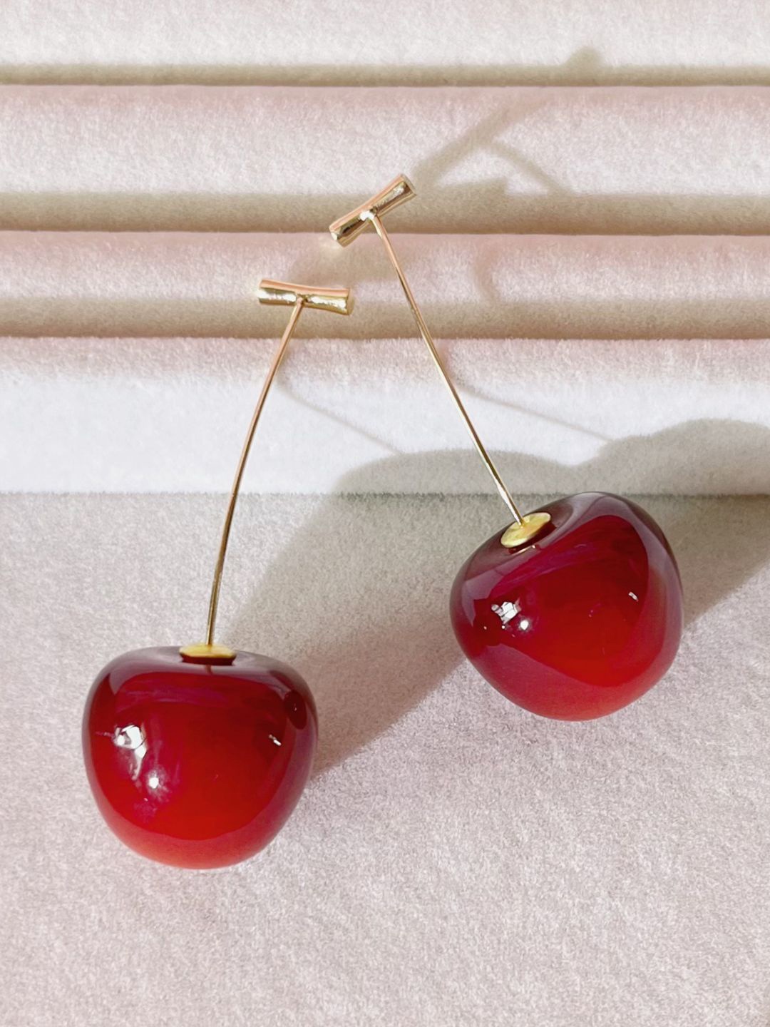 

Krelin Classic Drop Earrings, Red
