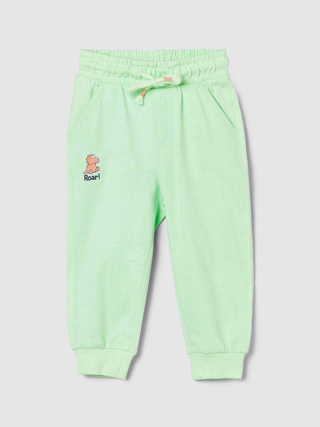 

max Boys Pure Cotton Track Pant, Green