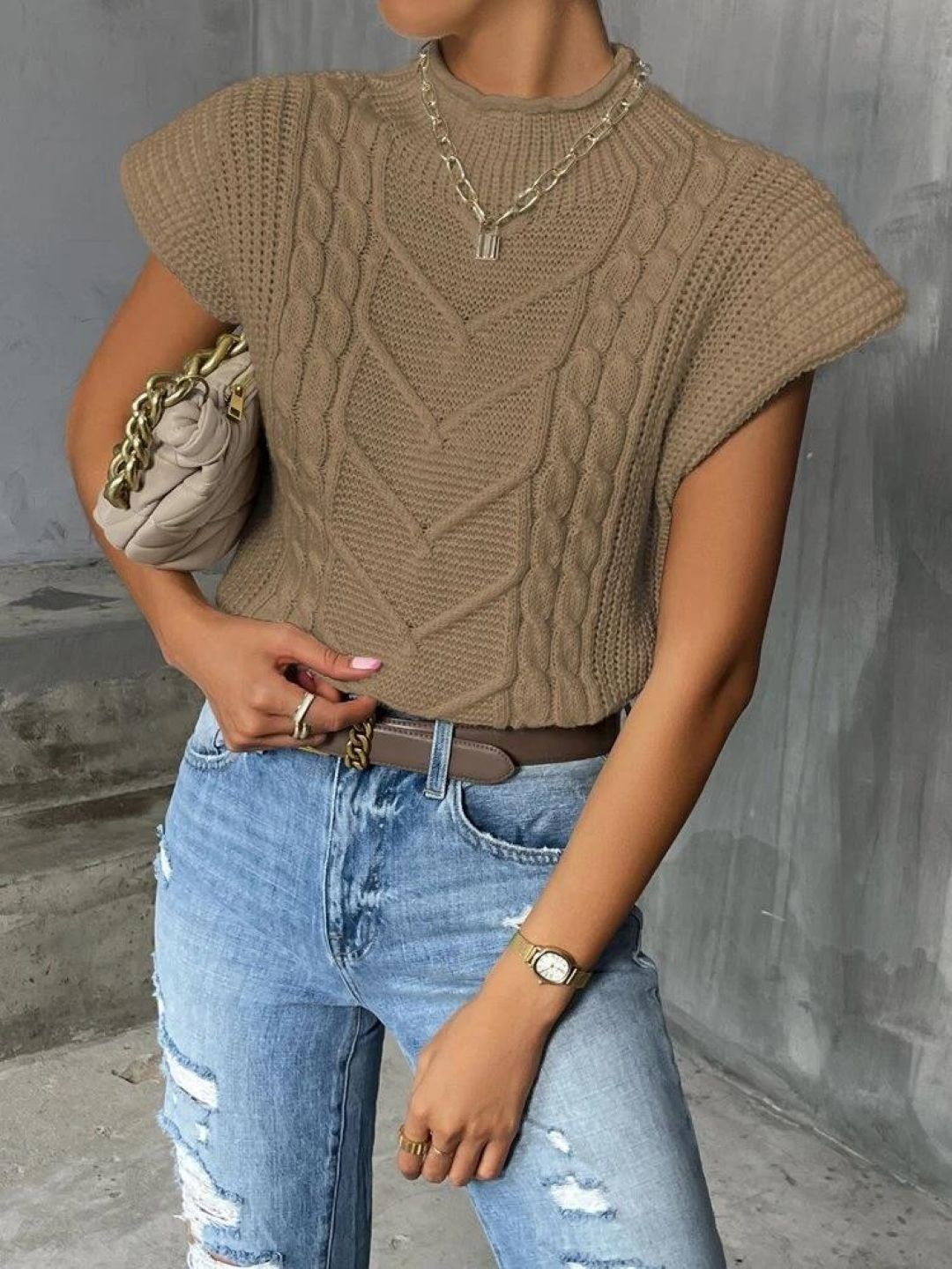 

StyleCast Top, Khaki