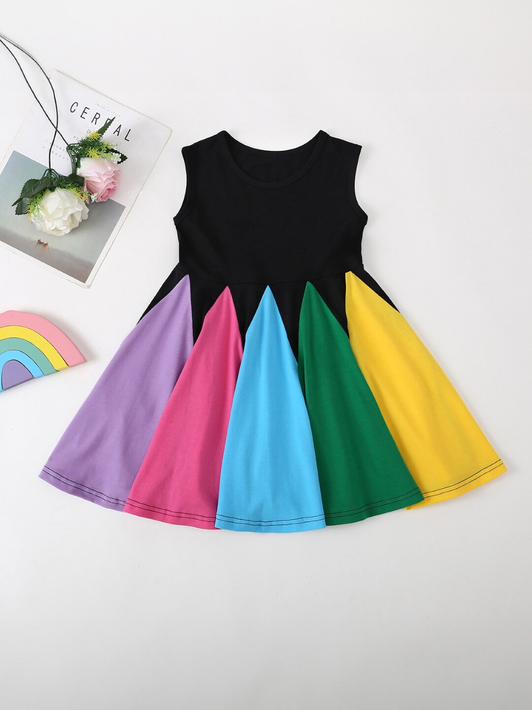 

StyleCast Colourblocked A-Line Mini Dress, Black