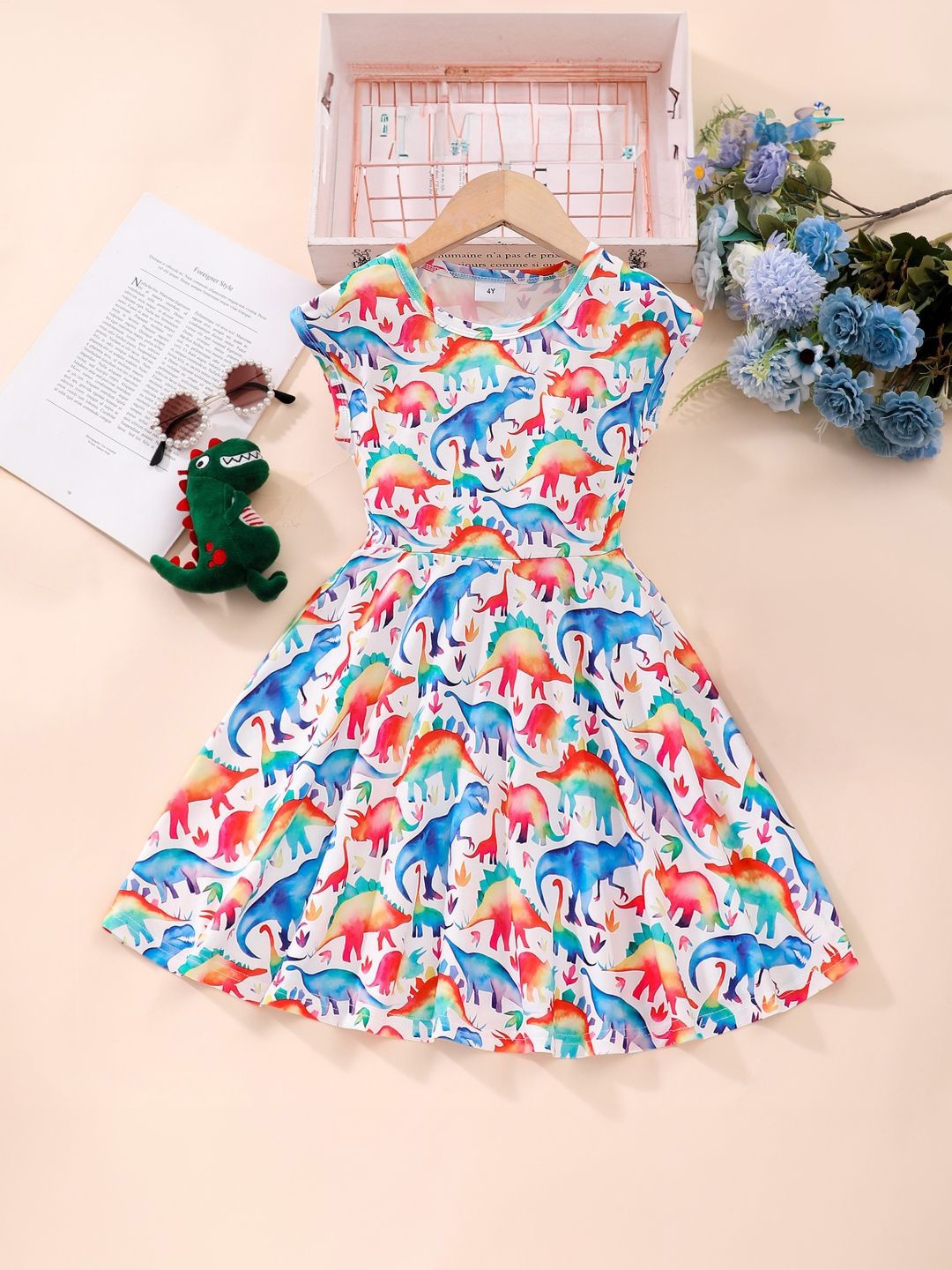 

StyleCast Girls Print Peplum Dress, Multi