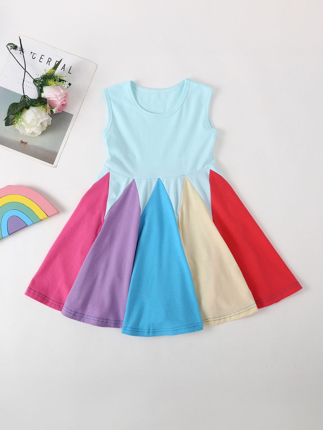 

StyleCast Print Fit and Flare Dress, Blue