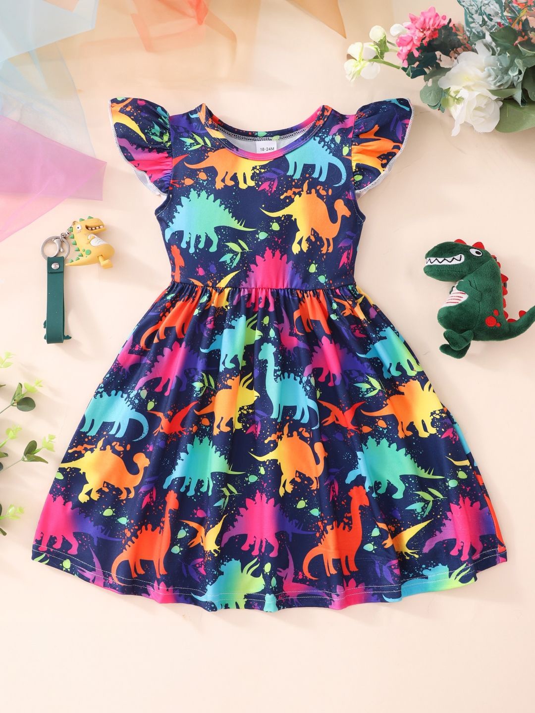 

StyleCast Girls Abstract Print Fit An Flare Dress, Blue