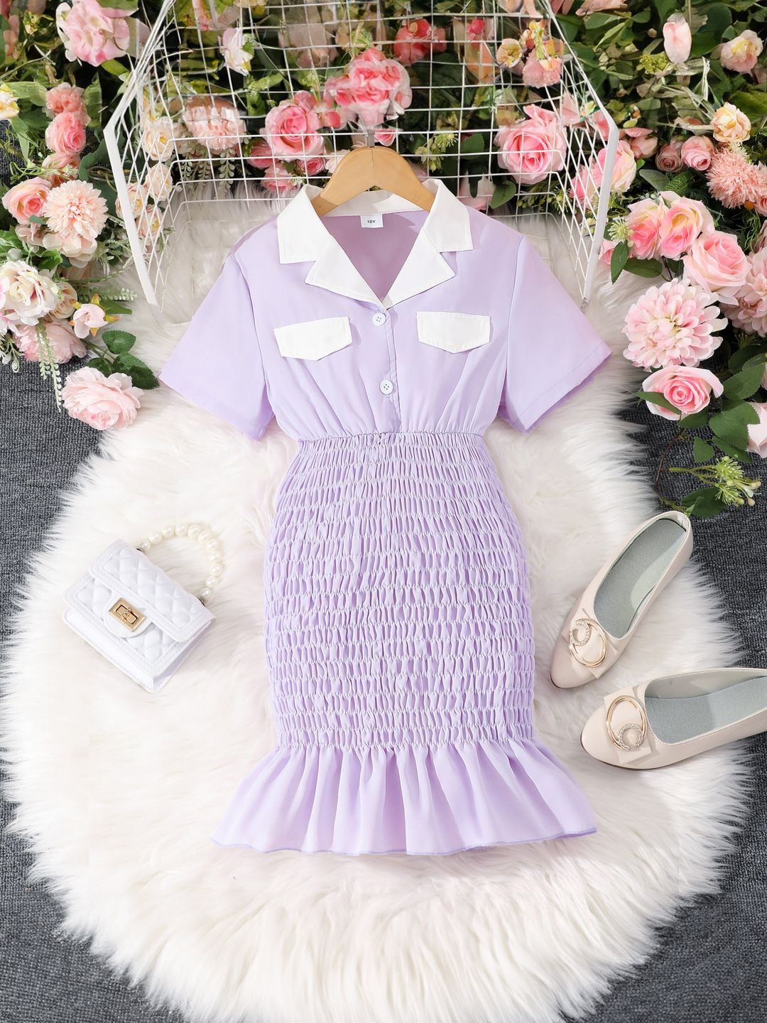 

StyleCast Solid A-Line Dress, Purple