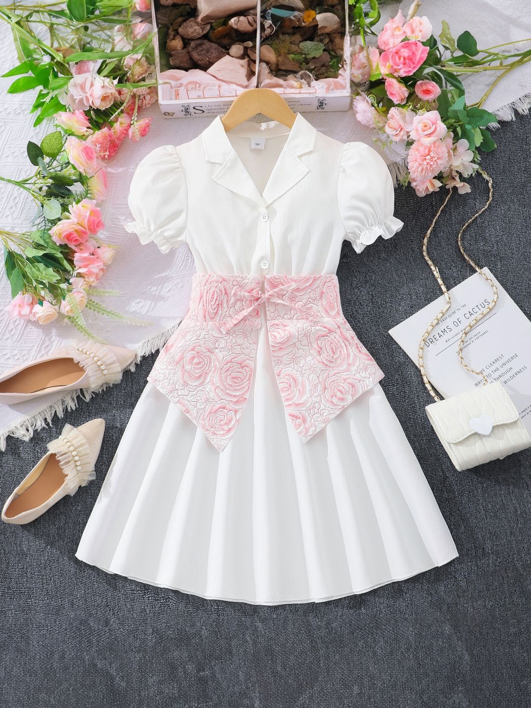 

StyleCast Girls Floral Print A-Line Dress, White