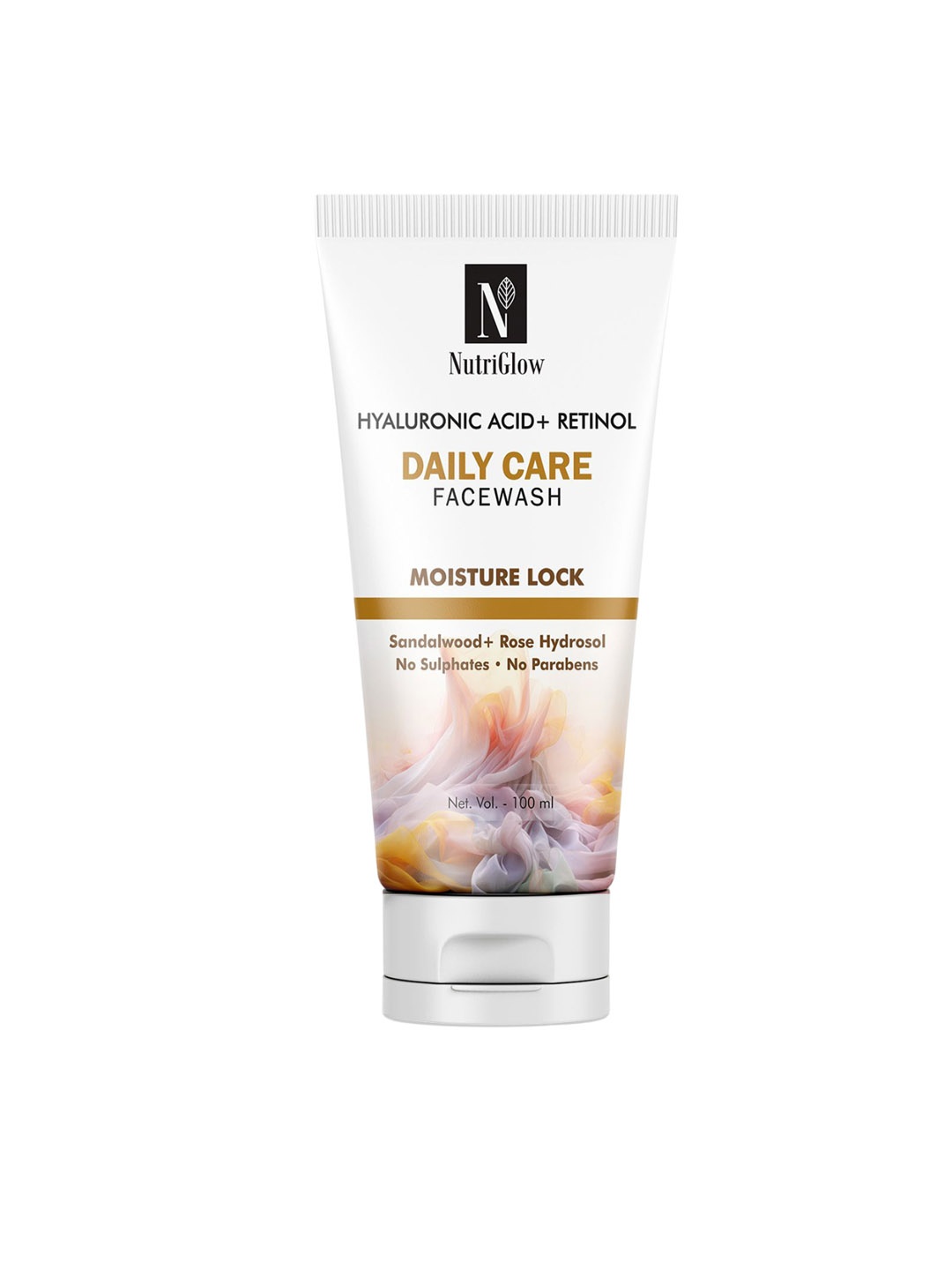 

NutriGlow Hyaluronic Acid & Retinol Daily Care Face Wash - 100ml, White