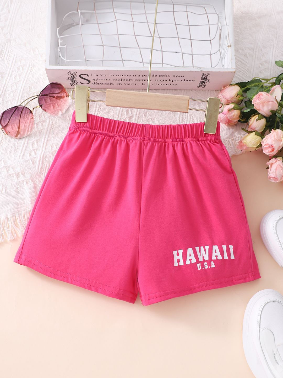

StyleCast Girls Pink High-Rise Shorts