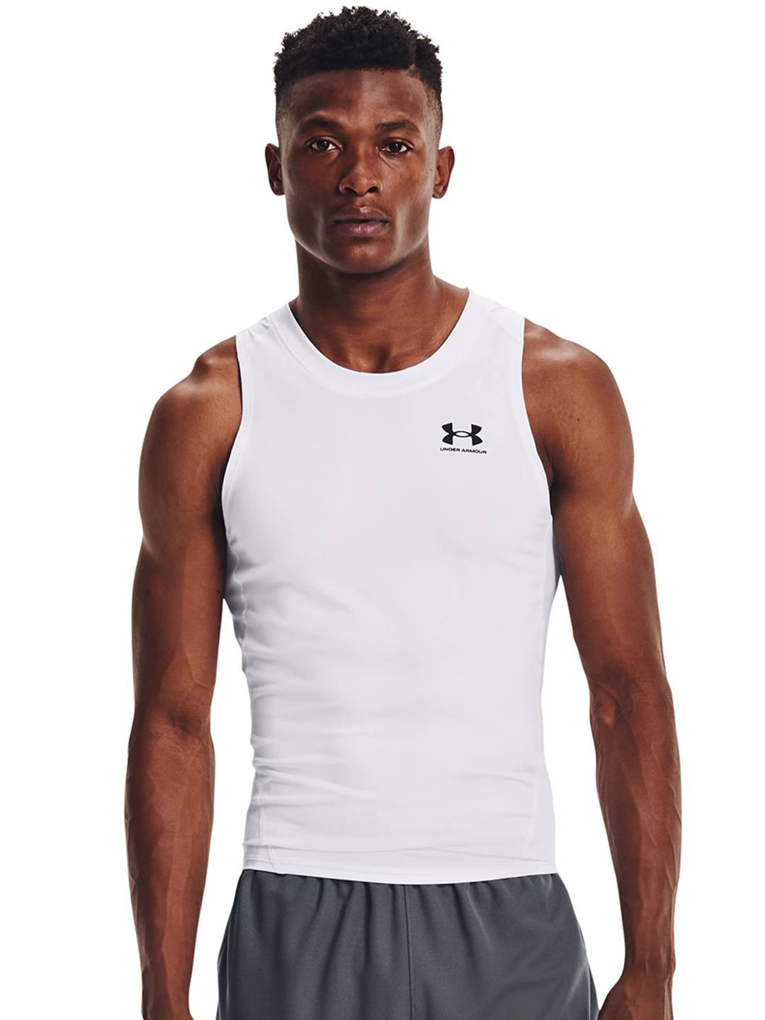 

UNDER ARMOUR Compression Tank T-shirt, White