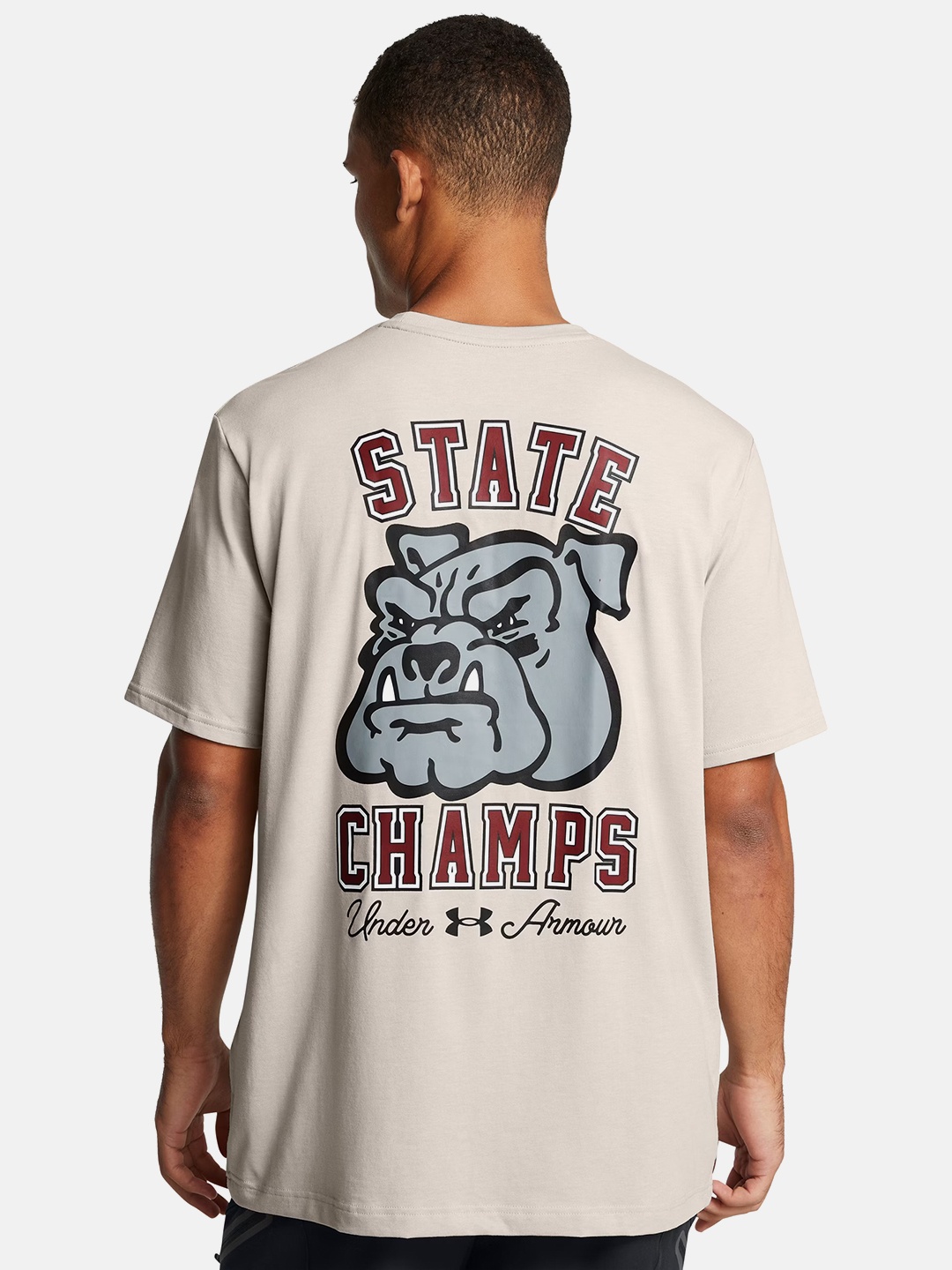 

UNDER ARMOUR State Champs Short Sleeve T-Shirt, Off white