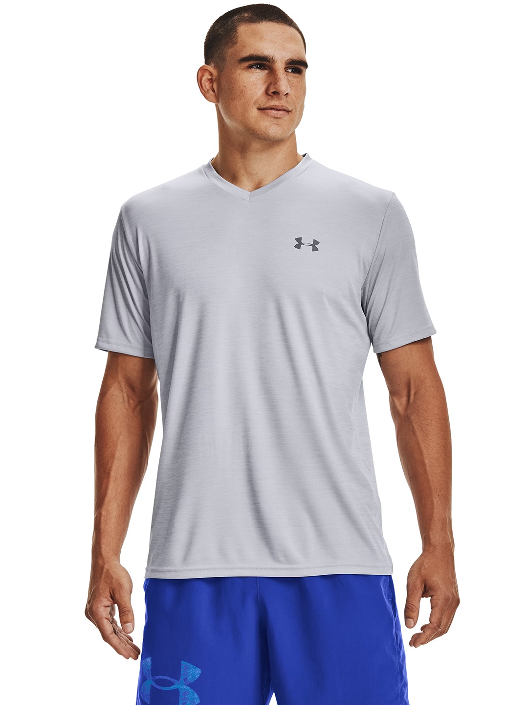 

UNDER ARMOUR Velocity 2.0 V-Neck T-shirt, Grey
