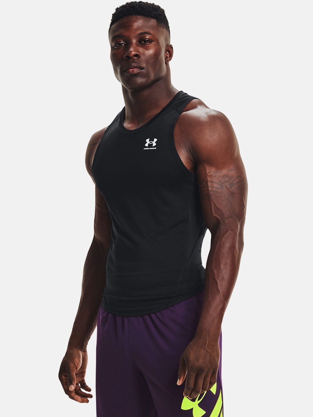 

UNDER ARMOUR Compression Tank T-shirt, Black