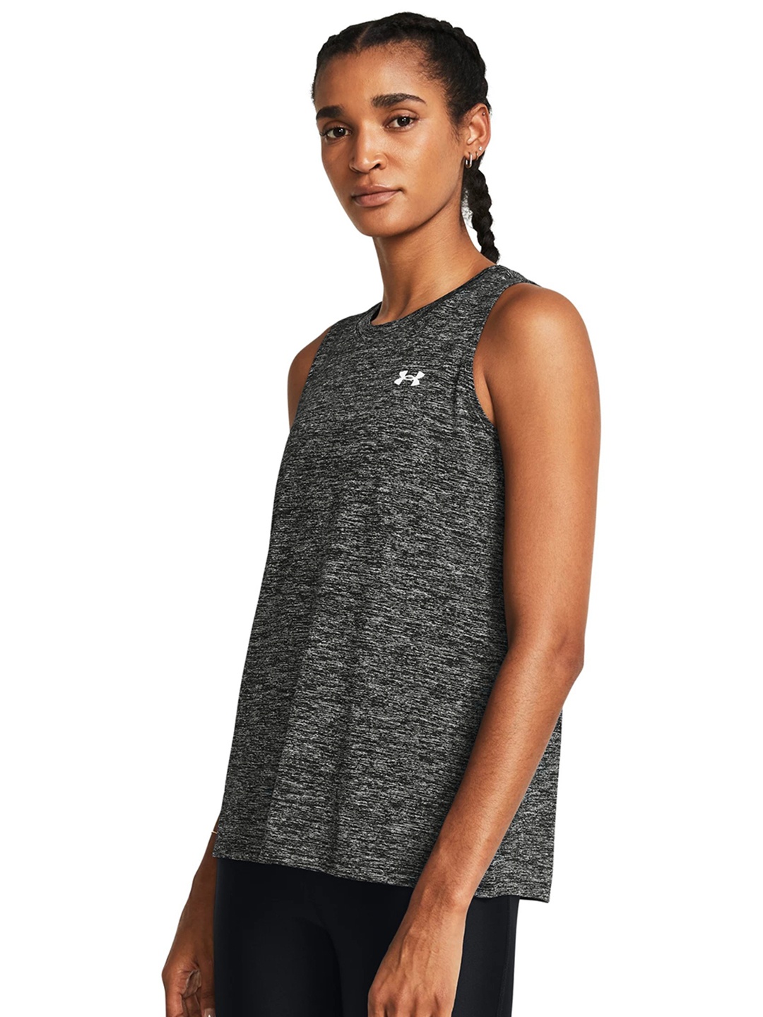 

UNDER ARMOUR Tech Tank Twist Training T-shirt, Grey melange