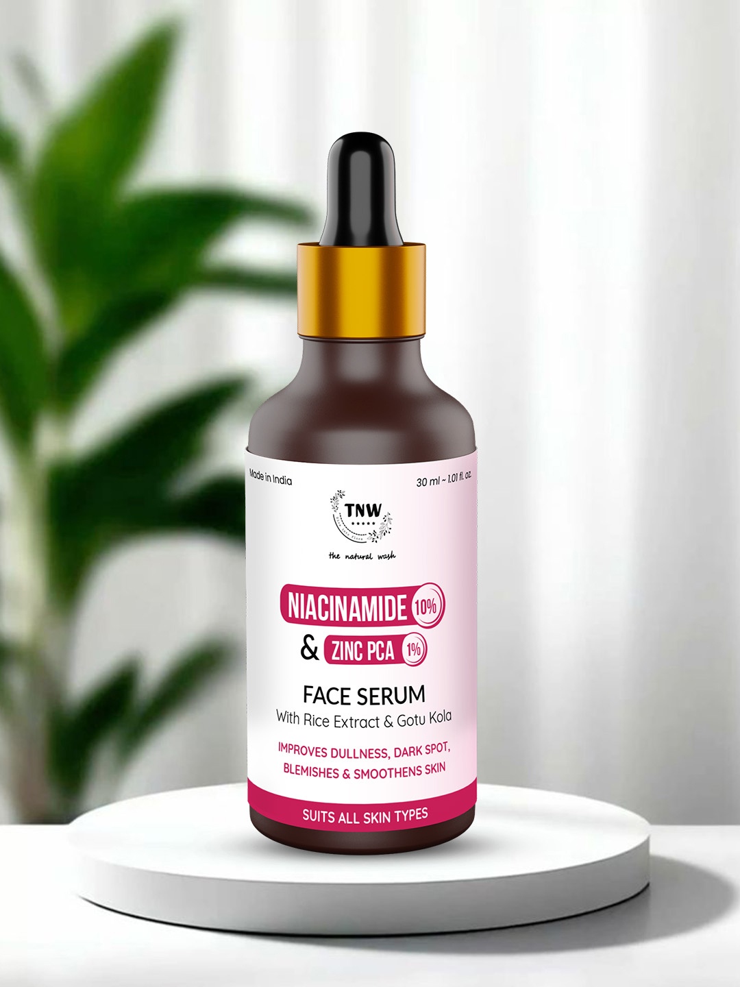 

TNW the natural wash Niacinamide10% & Zinc PCA 1% Face Serum - 30ml, Off white