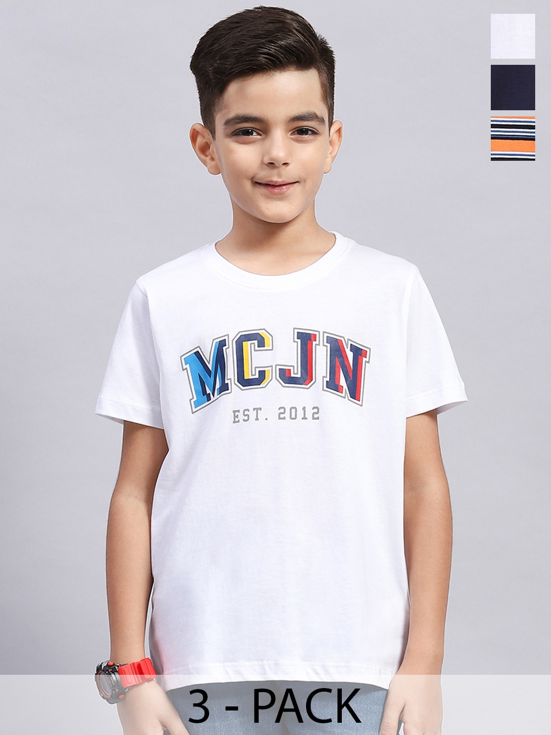 

Monte Carlo Boys 3 Applique T-shirt, Orange