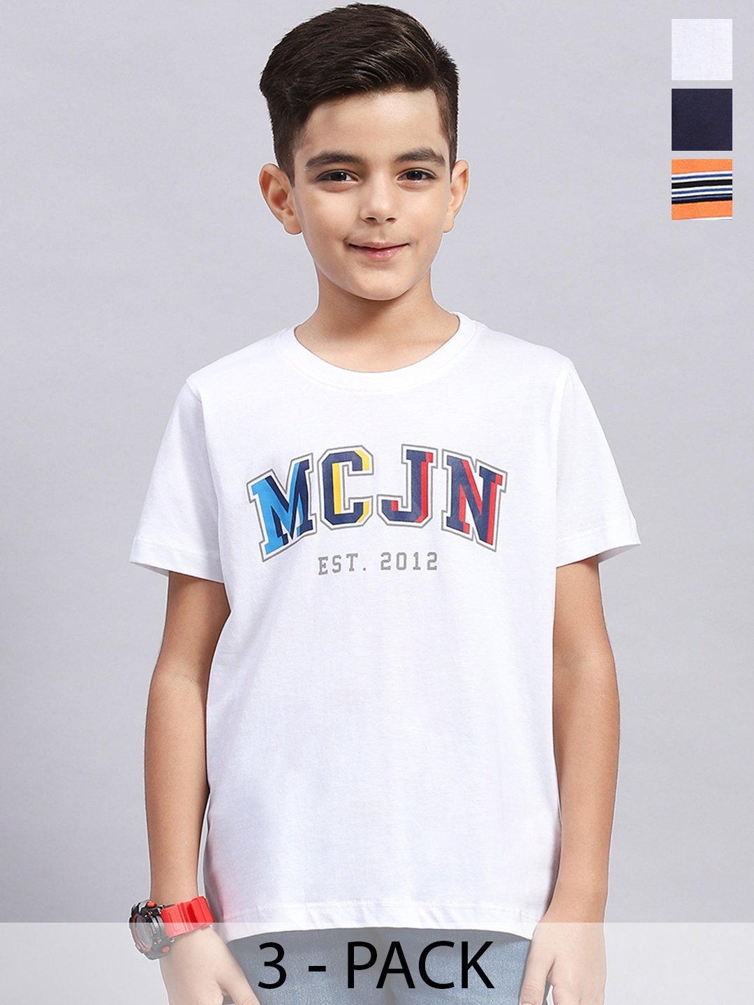 

Monte Carlo Boys 3 Applique T-shirt, Orange
