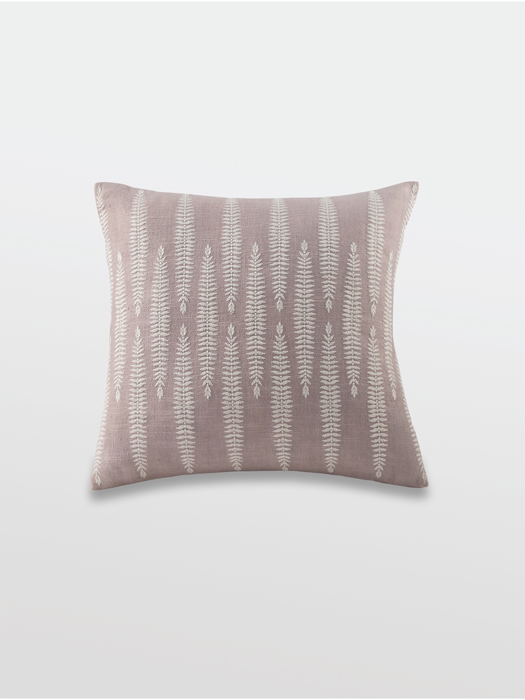 

Mirooh Pink & white Printed Reversible Filled Cushion