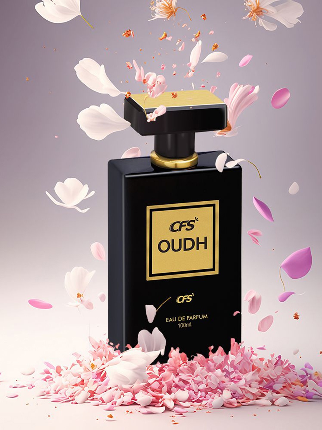 

CFS Oudh & Pure Heart Set Of 2 Long Lasting Eau De Parfum - 100 ml - 25 ml, Black