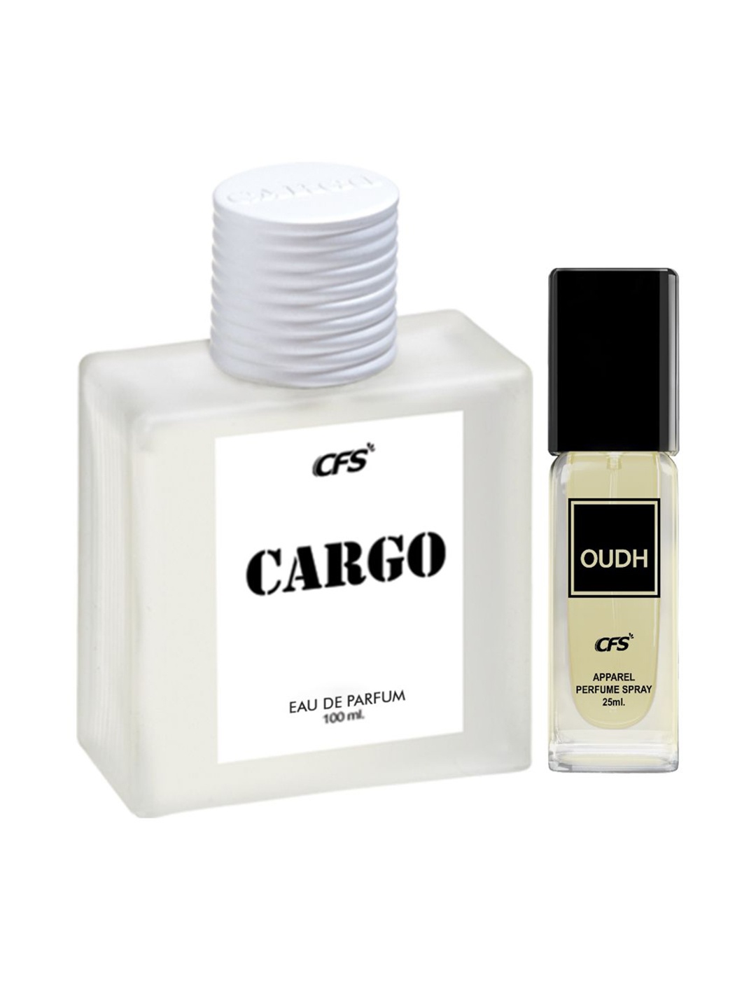 

CFS Cargo EDP 100ml & Oudh Long Lasting Perfume - 25 ml, White