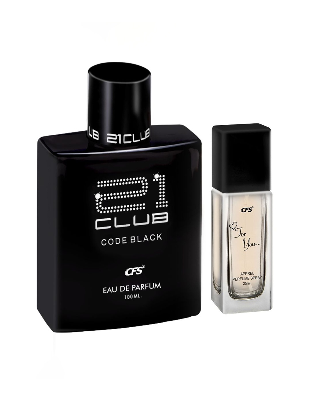 

CFS 21Club Code Black Eau de Parfum-100ml & For You Long Lasting Perfume-25ml