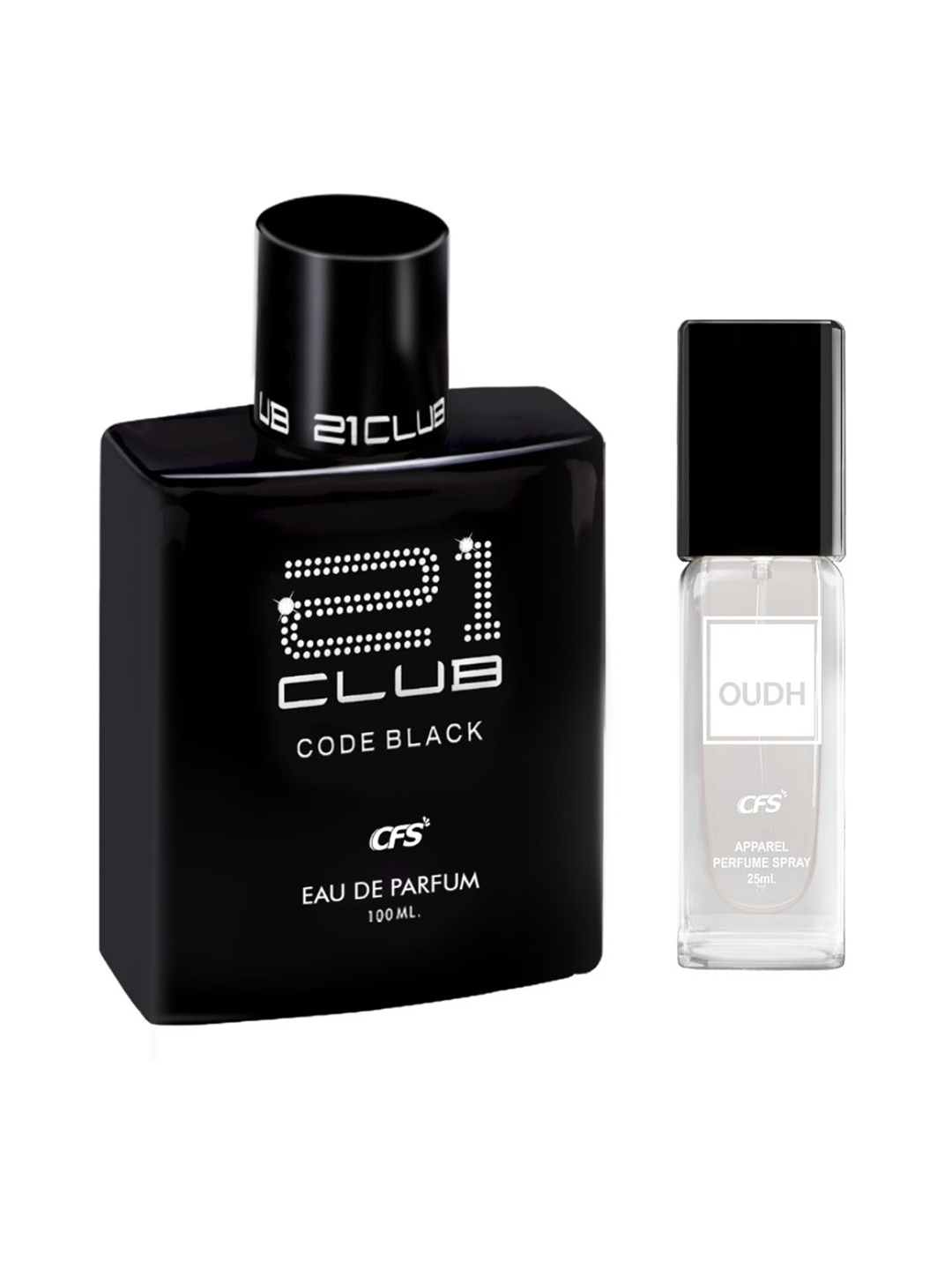 

CFS 21 Club Coded Black Eau de Parfum-100ml & Oudh White Long Lasting Perfume-25ml