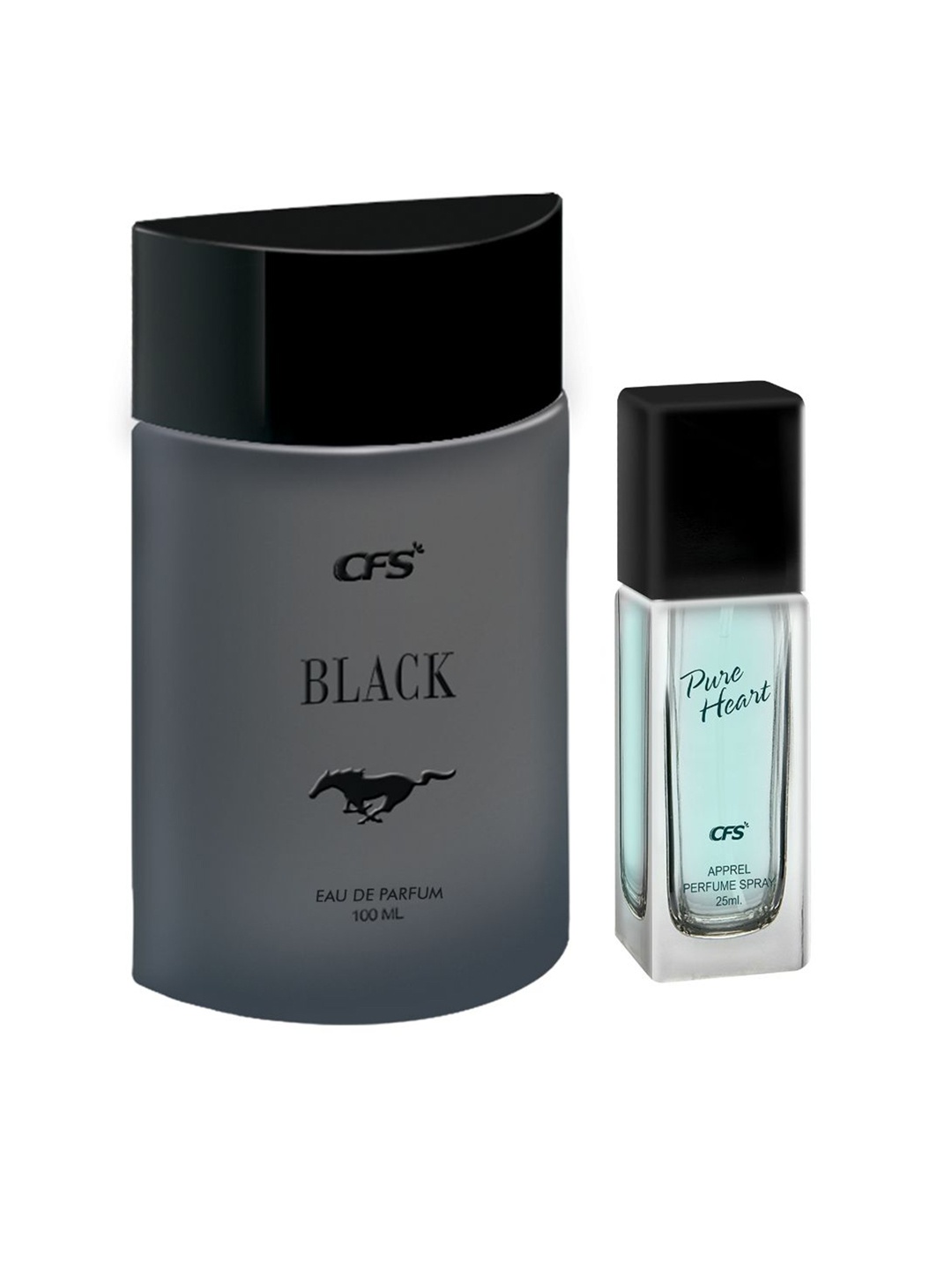 

CFS Black Eau De Parfum-100ml & Pure Heart Long Lasting Perfume-25ml