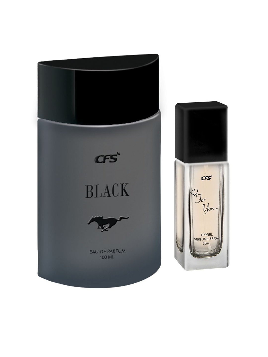 

CFS Black EDP 100ml & For You Long Lasting Apparel Perfume - 25 ml