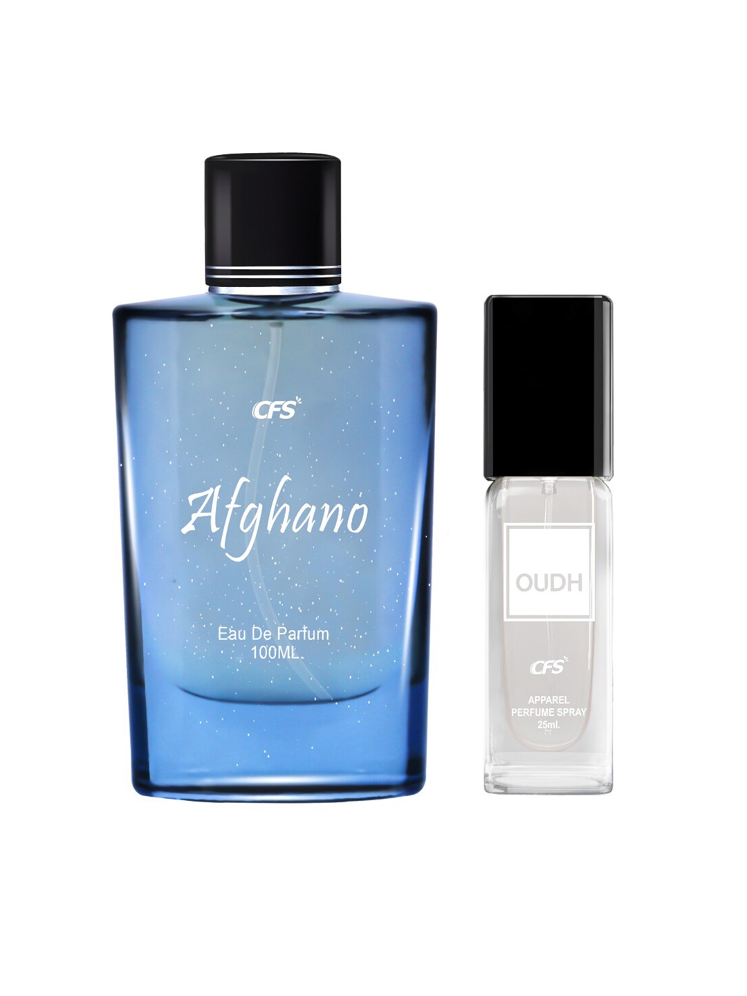 

CFS Afghano Eau De Parfum 100ml & Oudh Apparel Perfume - 25ml, Blue