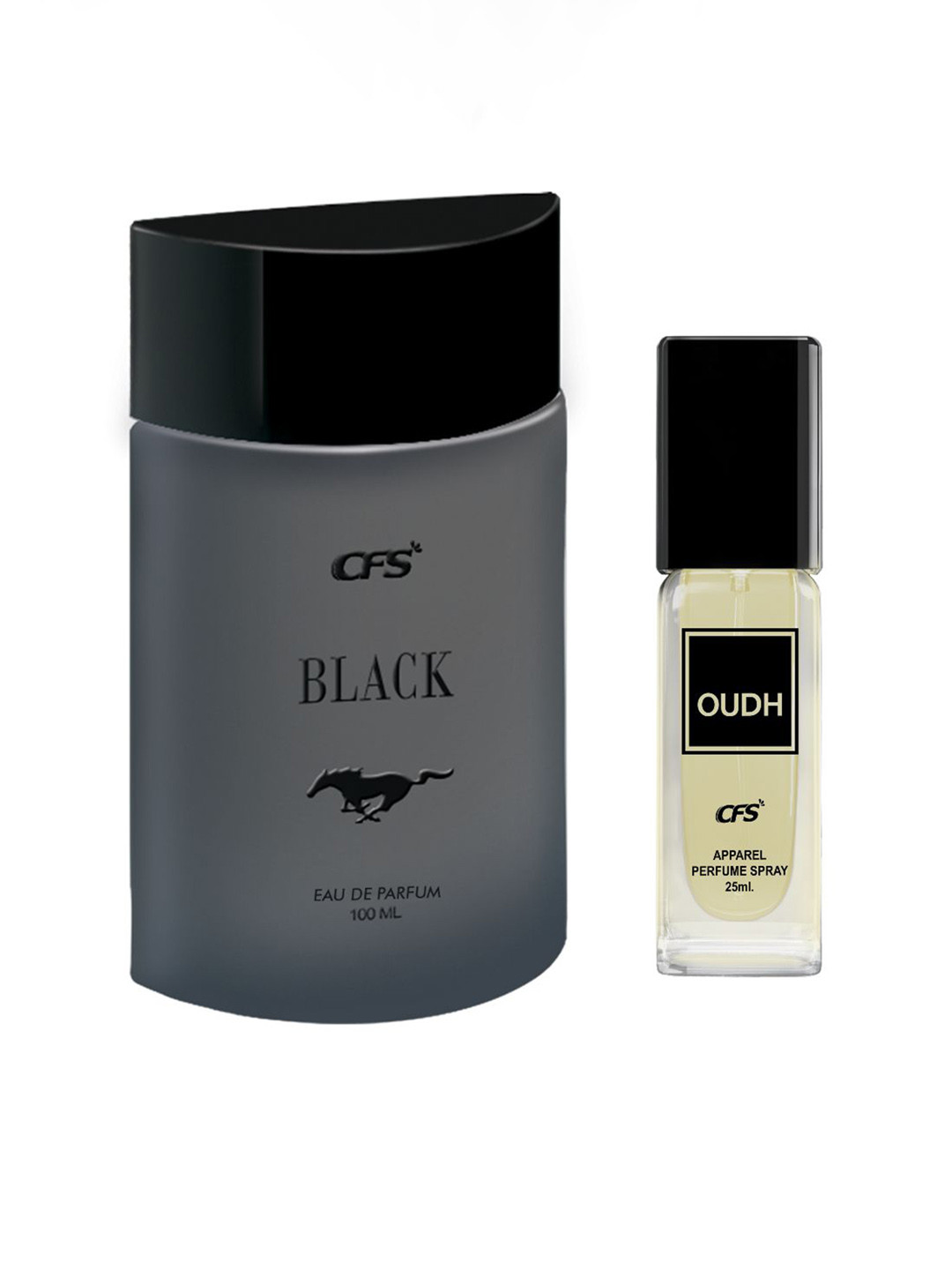 

CFS Black Eau De Parfum-100ml & Oudh Black Long Lasting Perfume-25ml