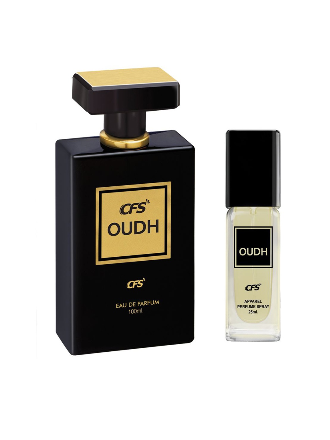 

CFS Oudh Black Eau De Parfum 100ml & Apparel Perfume Spray 25ml