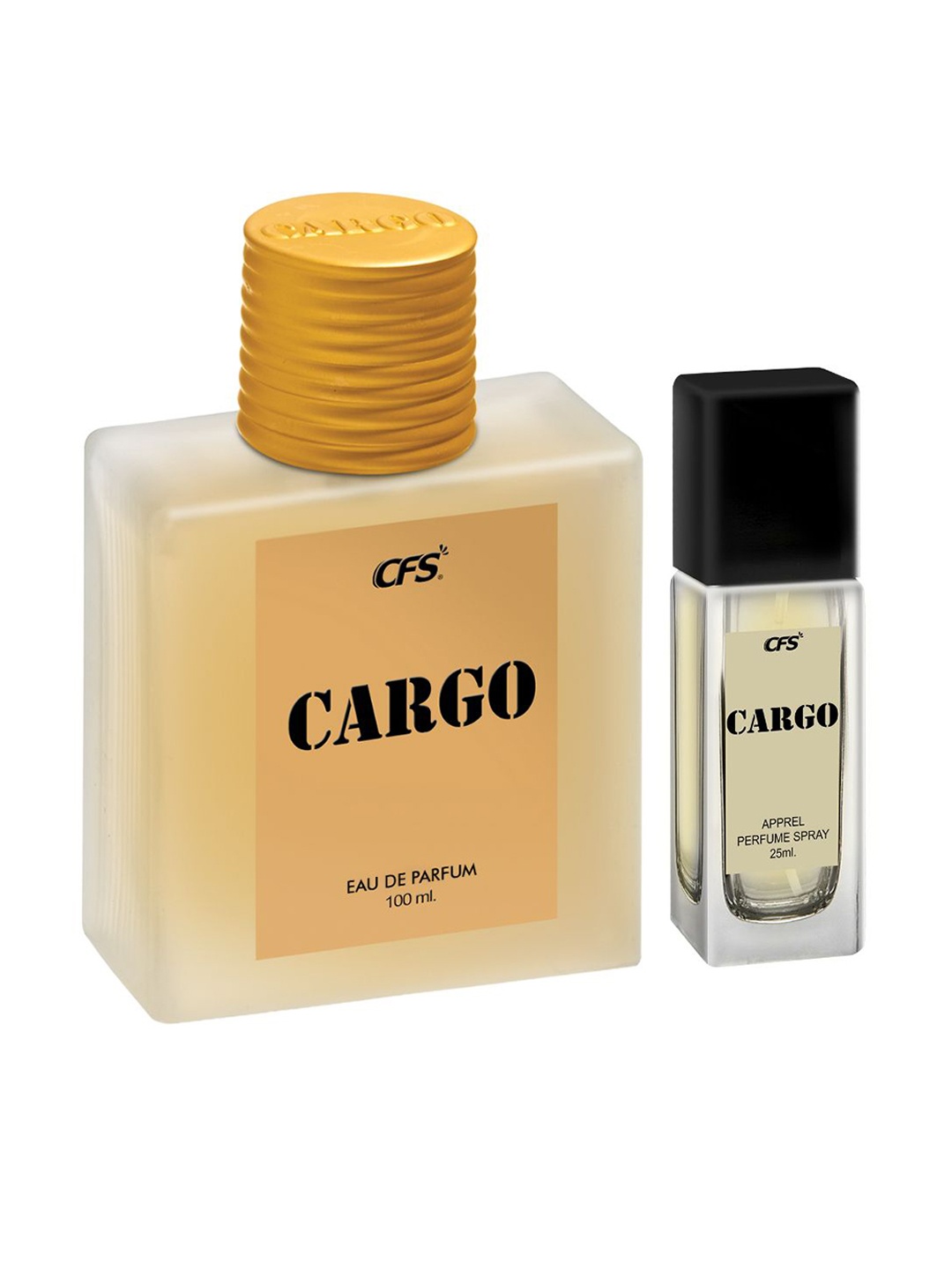 

CFS Cargo Set Of 2 Khakhi Long Lasting EDP - 100 ml - 25 ml, Khaki