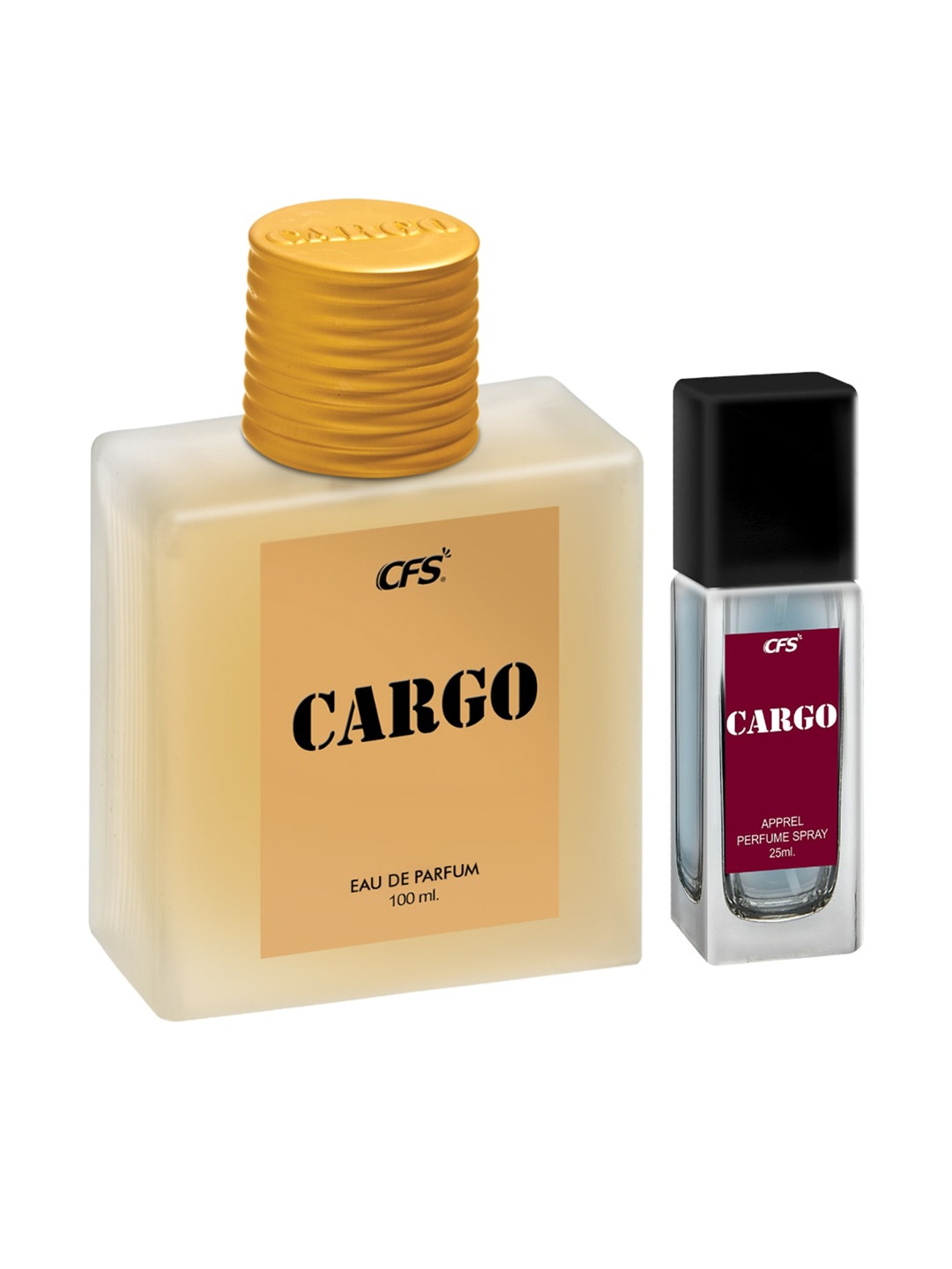 

CFS Cargo Eau De Parfum-100ml & Long Lasting Apparel Perfume-25ml, Khaki