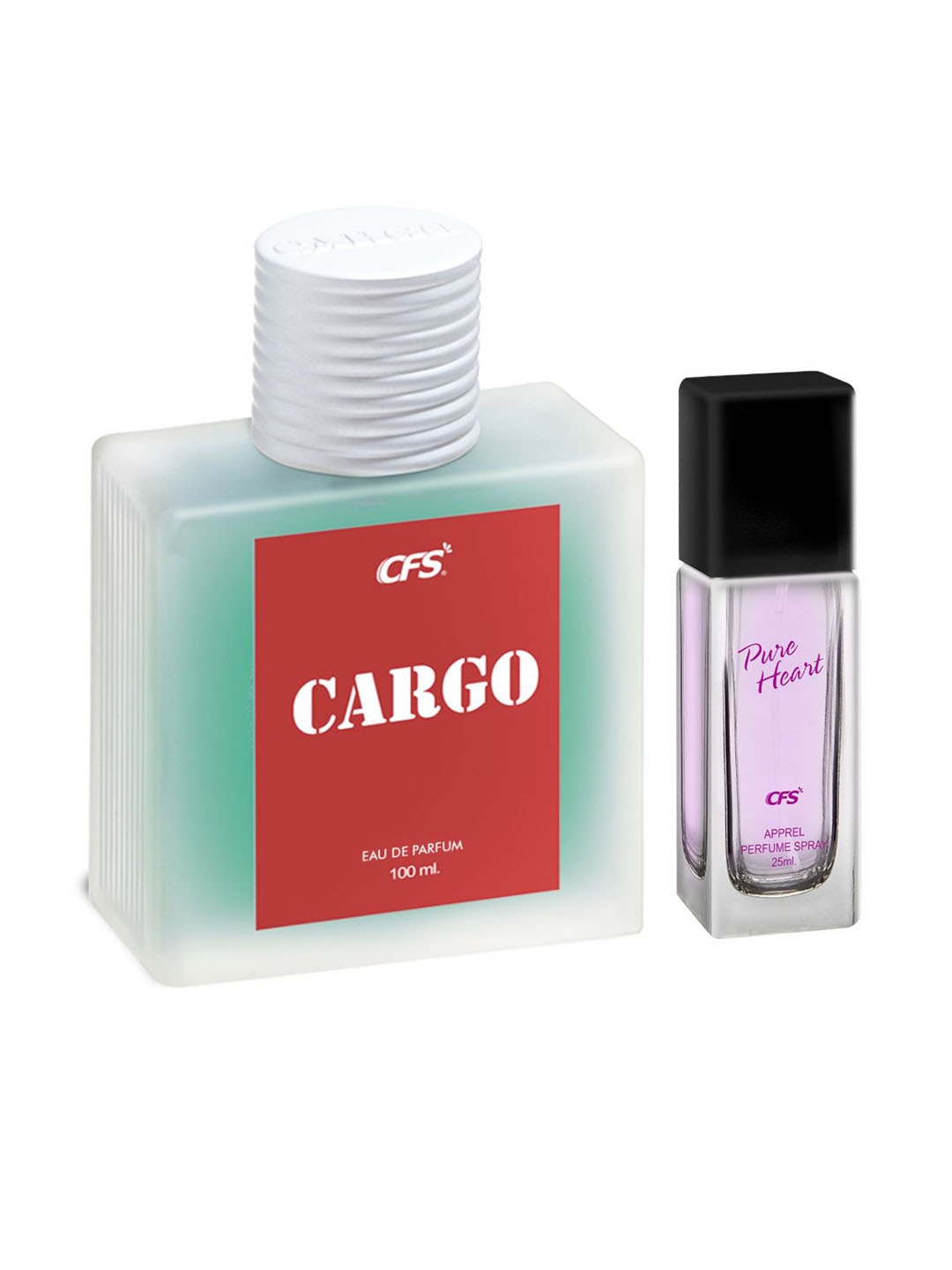 

CFS Cargo Blue Eau De Parfum 100ml & Pure Heart Apparel Perfume Spray 25ml