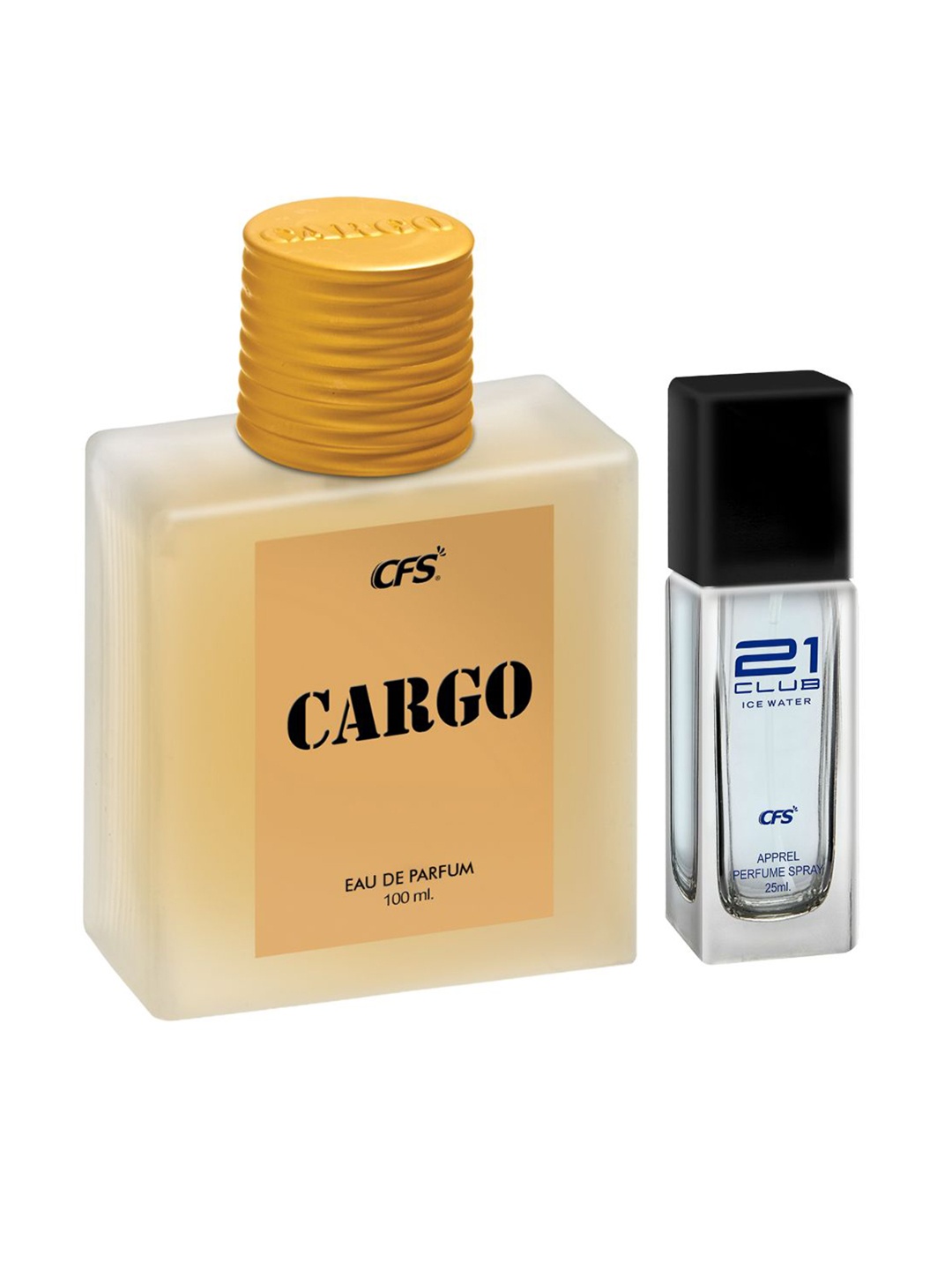 

CFS Cargo Khakhi Eau De Parfum 100ml & Ice Water Eau De Parfum - 25ml, Khaki