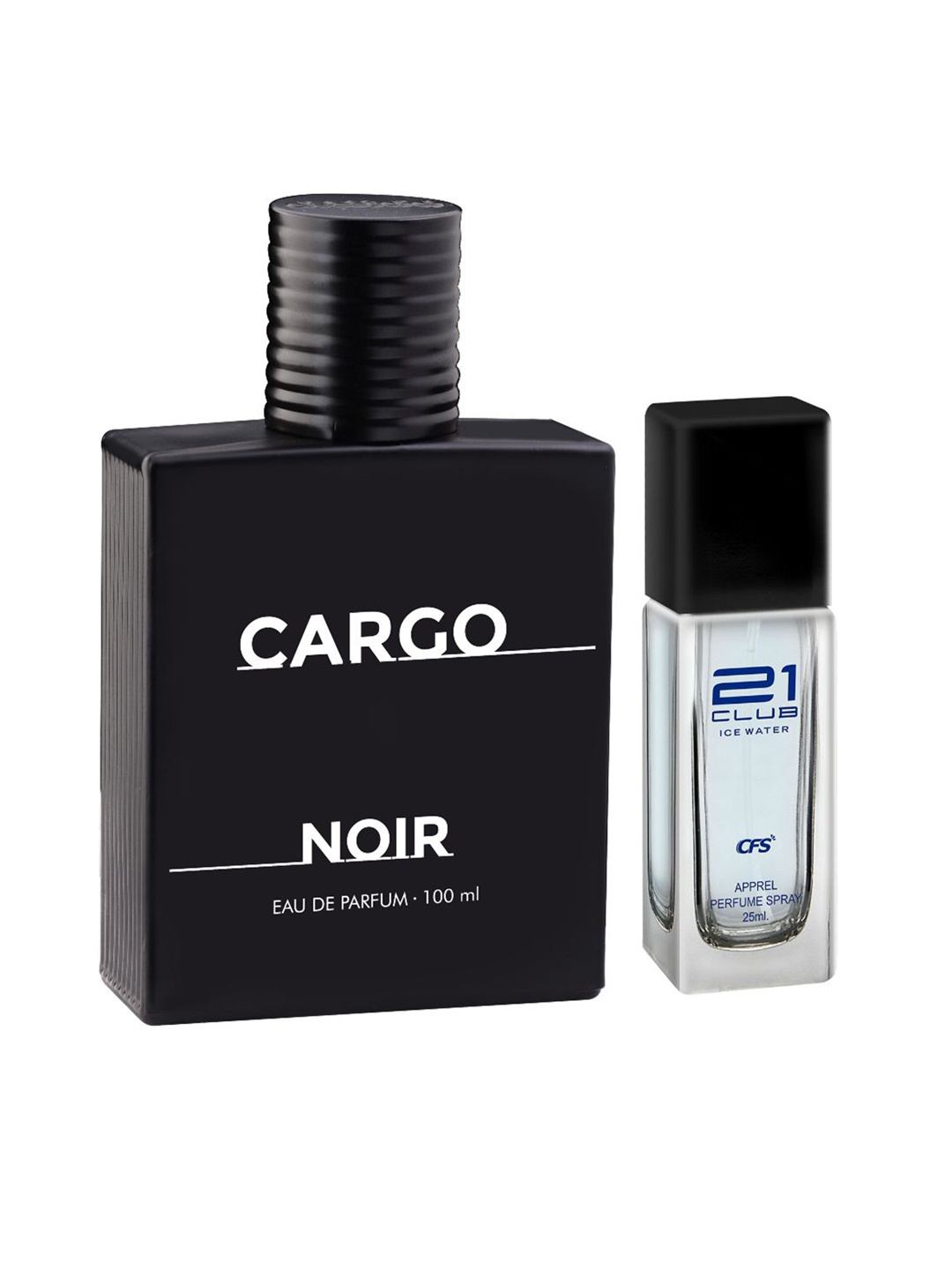 

CFS Cargo Noir Eau De Parfum 100ml & Ice Water Eau De Parfum - 25ml, Black