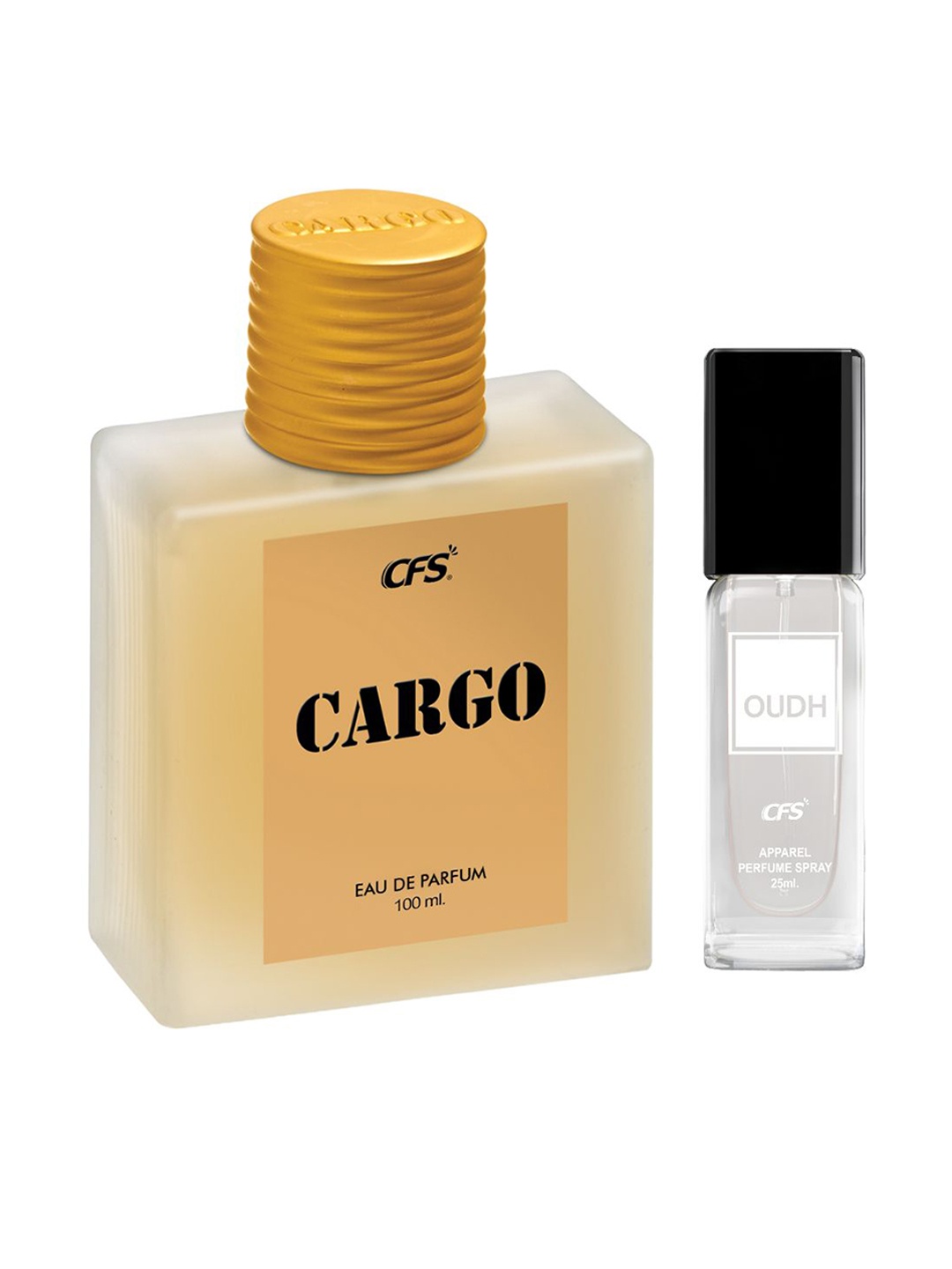 

CFS Cargo Eau De Parfum 100ml & Oudh Apparel Perfume - 25ml, Khaki