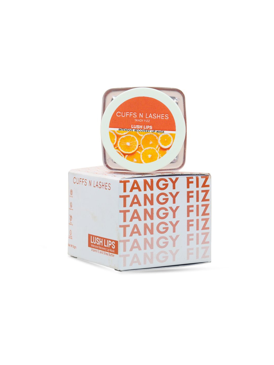 

CUFFS N LASHES Lush Lips Intensive Recovery Mask - 8g - Tangy Fizz, Orange