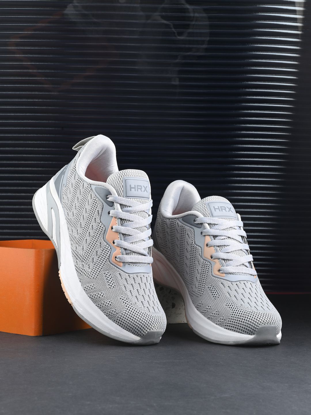 

HRX by Hrithik Roshan Women Mesh Running Non-Marking Shoes, Grey