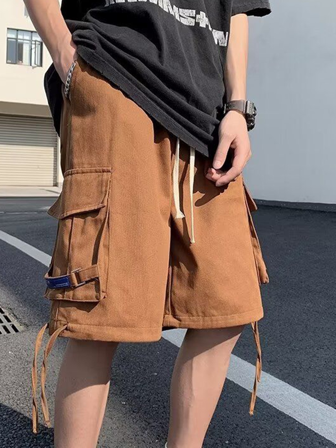 

StyleCast Men Brown Mid-Rise Shorts