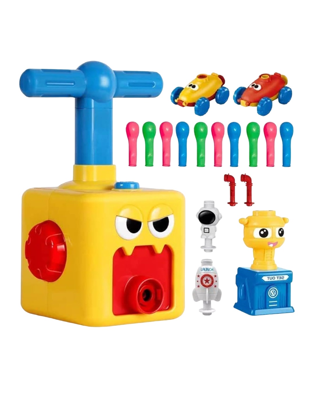 

PLANET of Set Of 4 Toys Power Balloon Car Toy, Green