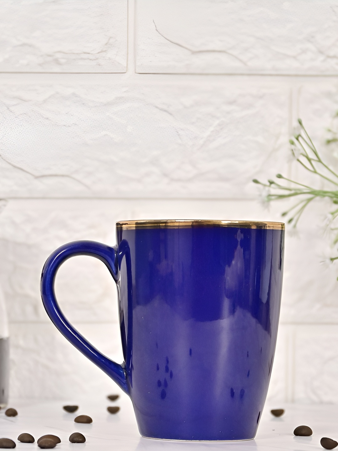 

Femora Blue 2 Pieces Ceramic Glossy Mugs 320ml