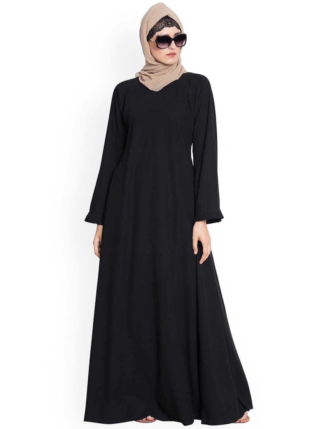 

MUSHKIYA Abaya Burqa With Scarf, Black
