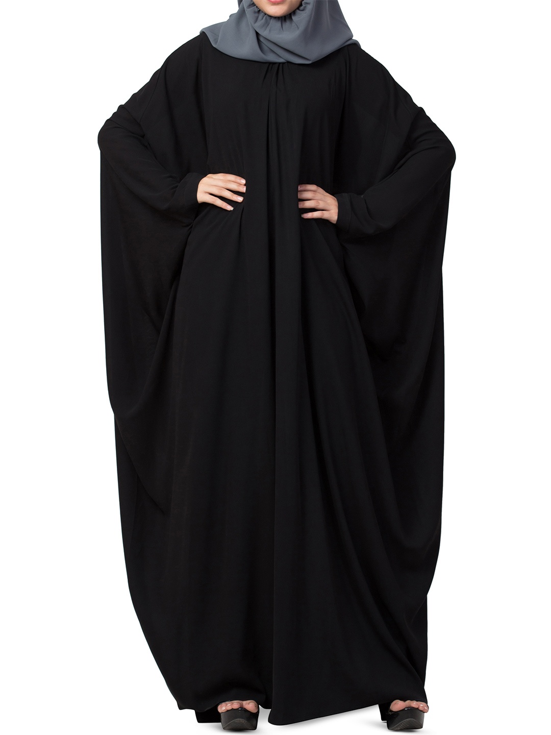

MUSHKIYA Abaya Burqa With Scarf, Black
