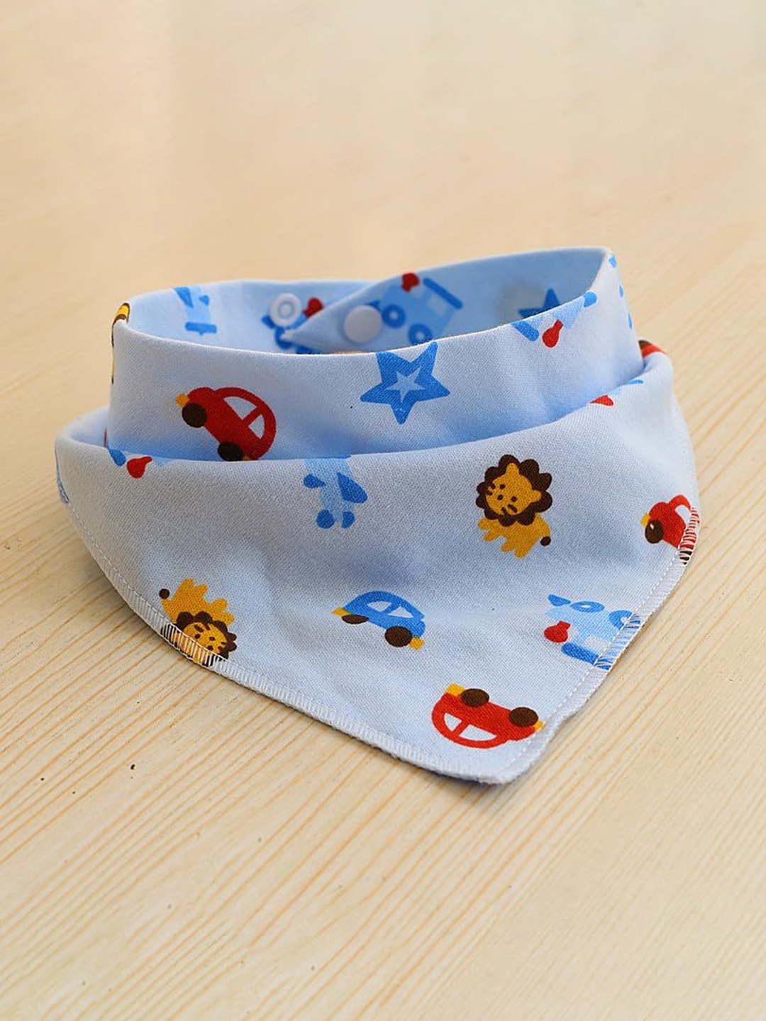 

SYGA Infants Pack of 2 Cotton Printed Feeding Bibs, White