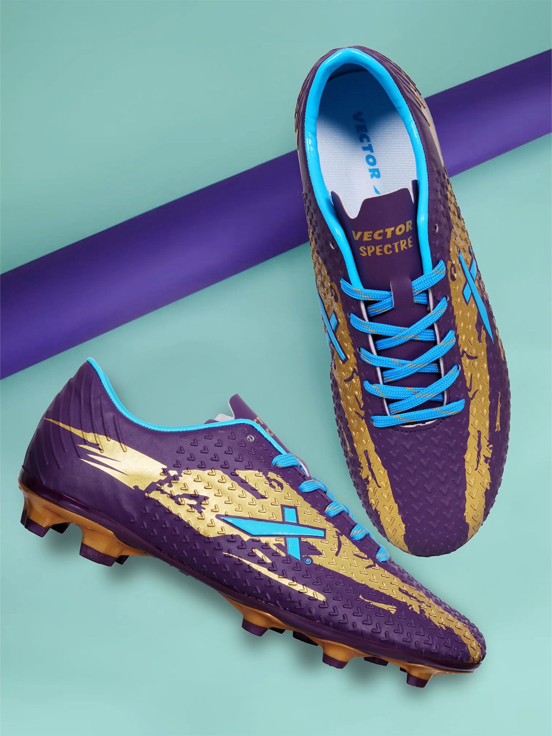 

VECTOR X Unisex Football Shoes, Purple