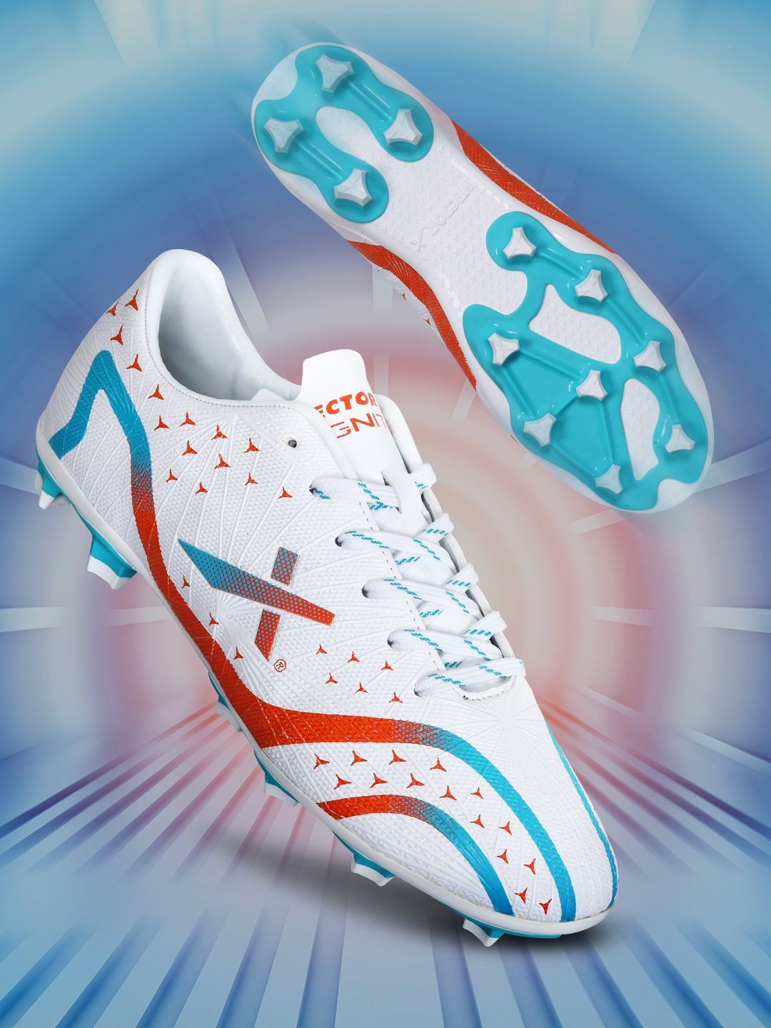 

VECTOR X Unisex Football Shoes, White