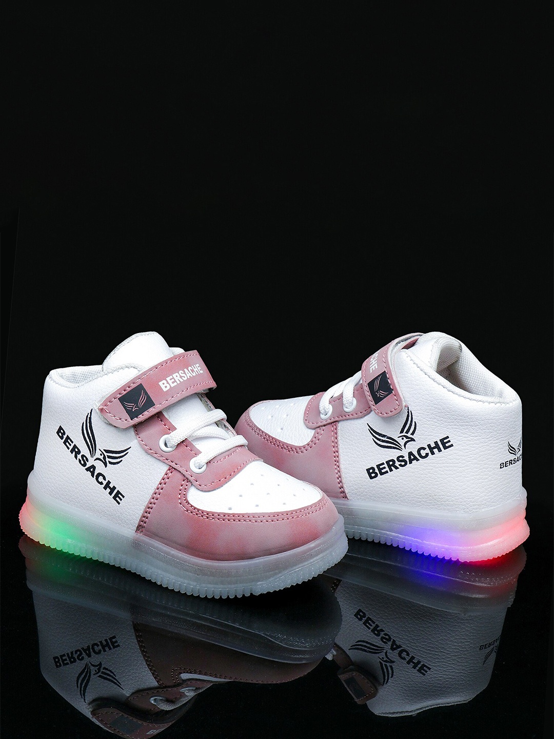 

BERSACHE Boys Running Non-Marking Shoes, Pink