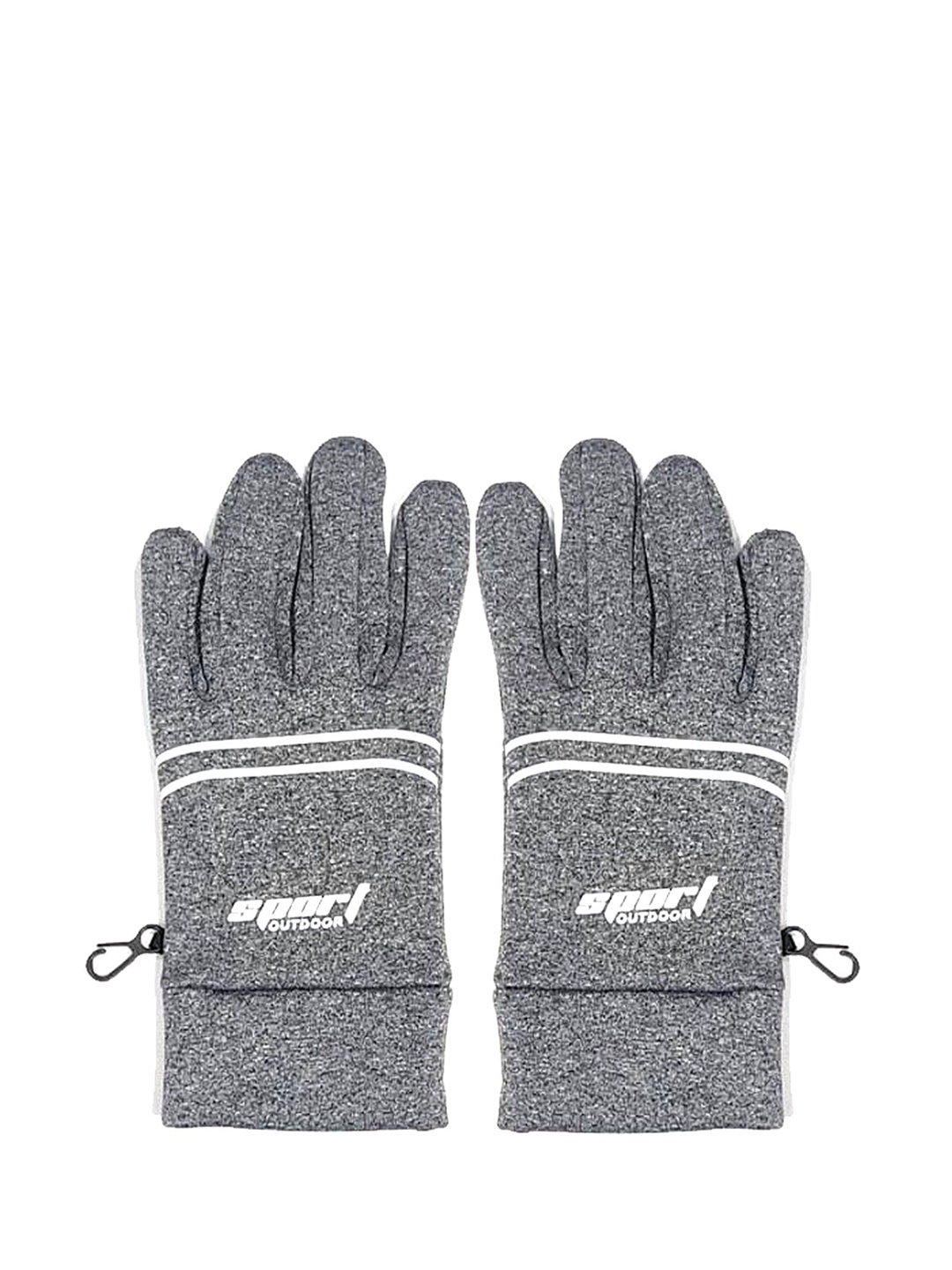 

Aadikart Unisex Patterned Touchscreen Gloves, Grey